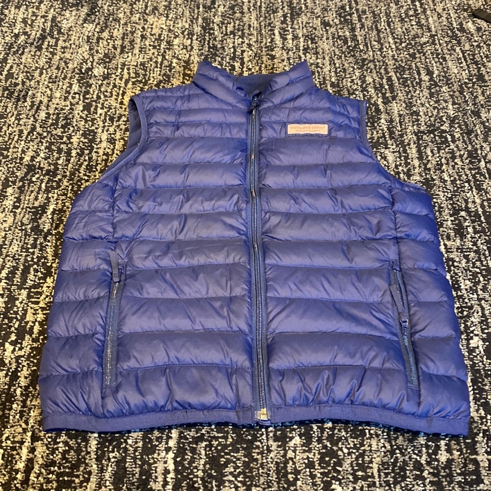 navy blue vineyard vines vest